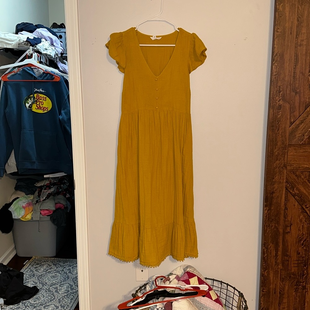 Mustard Yellow Time and True Dress